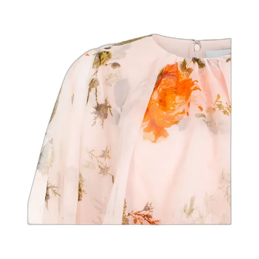 Floral-Print Silk Maxi Dress
