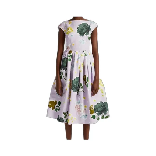 Boat-Neck Midi Dress