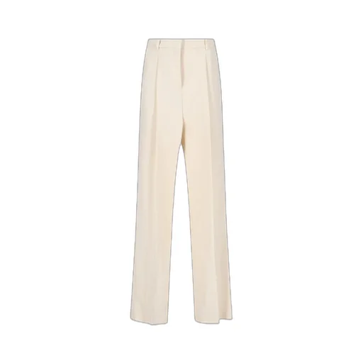 Crepe Wide-Leg Trousers