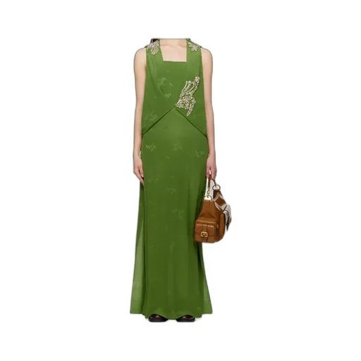 Sleeveless Drape Gown