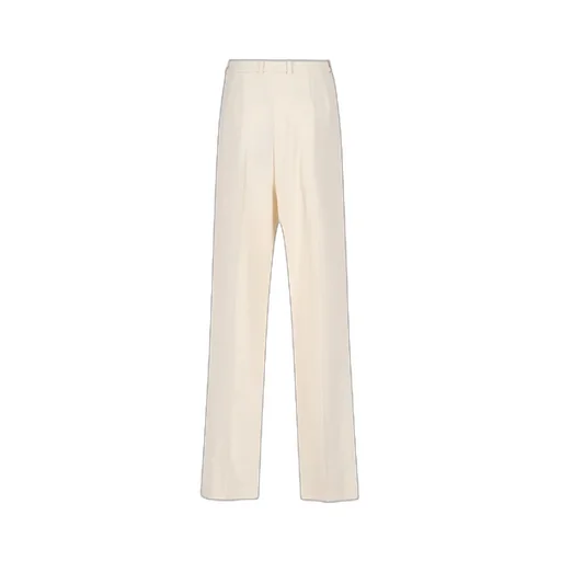 Crepe Wide-Leg Trousers