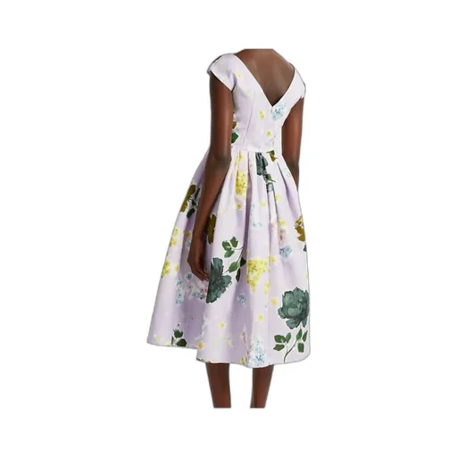Boat-Neck Midi Dress