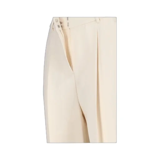 Crepe Wide-Leg Trousers