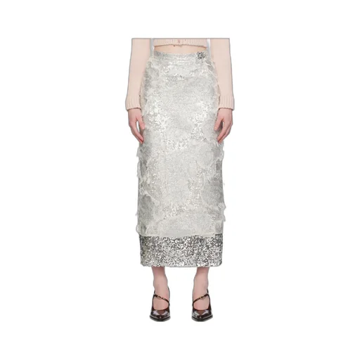 Layered Mid-Length Skirt