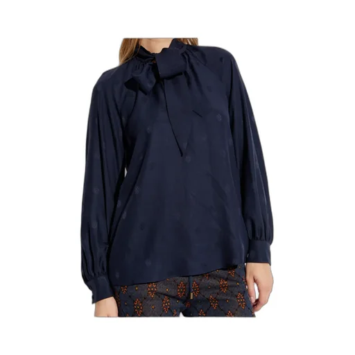 Tie Detailed Fluid Blouse