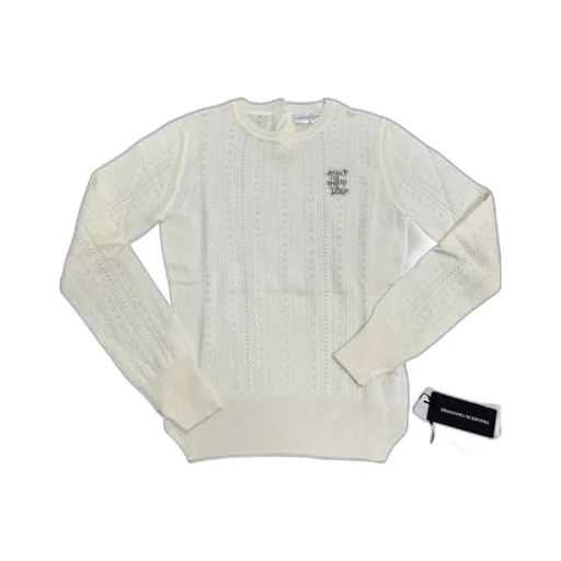 Round-Neck Long-Sleeved Sweater