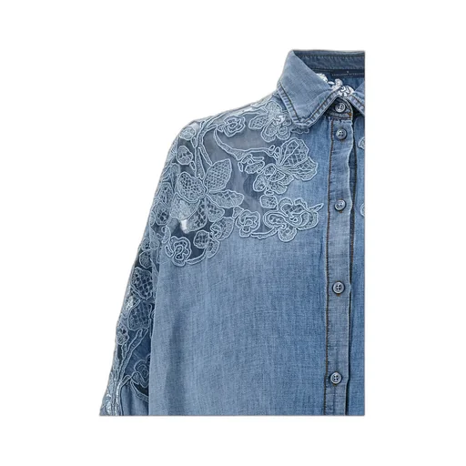 Long-Sleeved Denim Shirt