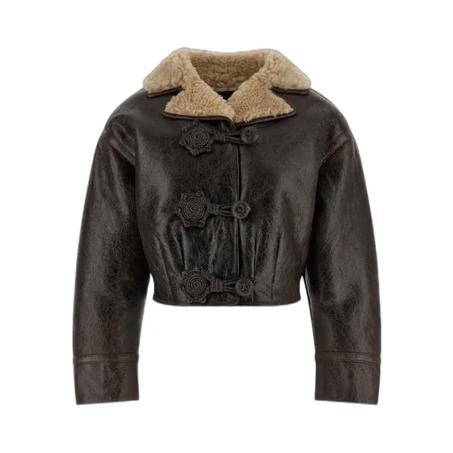 Cropped Leather Jacket