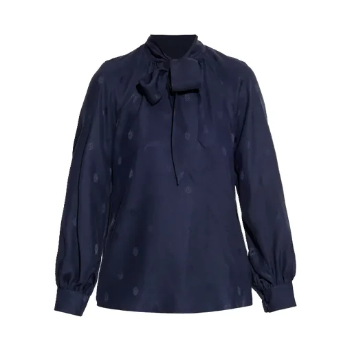 Tie Detailed Fluid Blouse