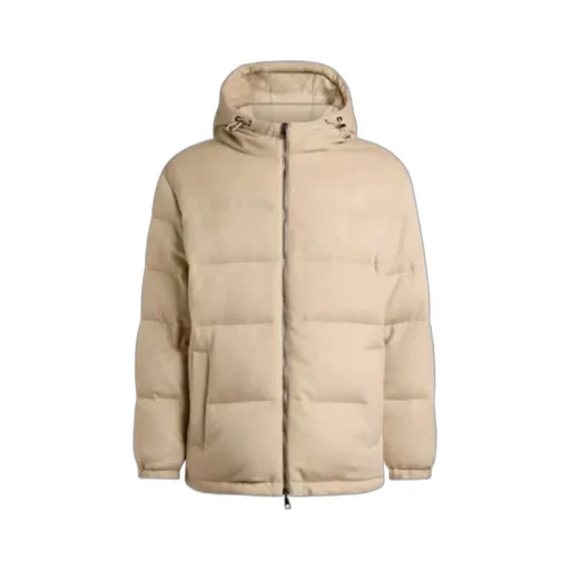 Hooded Cashmere Down Jacket