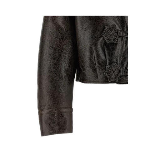 Cropped Leather Jacket
