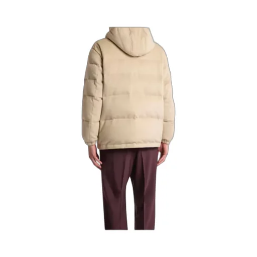 Hooded Cashmere Down Jacket