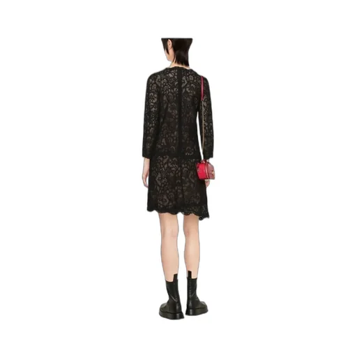 Asymmetric Floral Lace Dress
