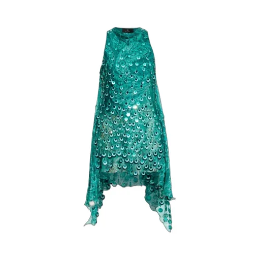 Sequin Embroidery Mini Dress