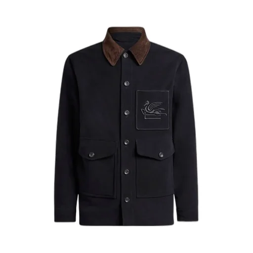 Cotton Jacket With Pegaso