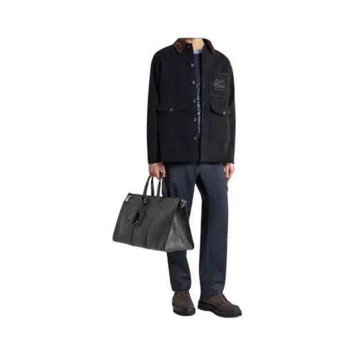 Cotton Jacket With Pegaso