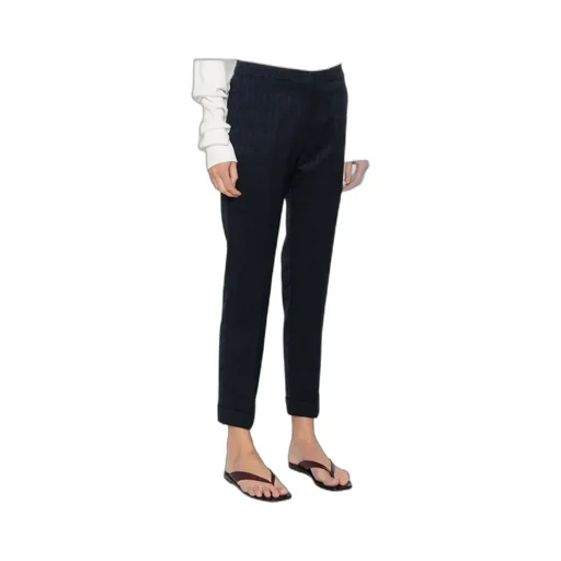 Patterned Cuffed Trousers