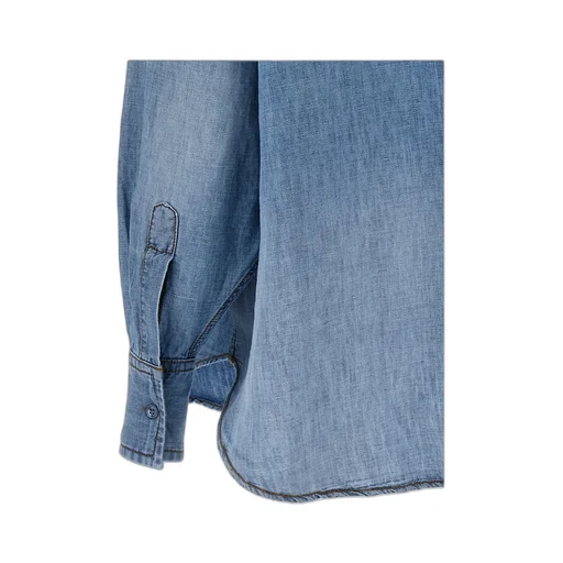 Long-Sleeved Denim Shirt