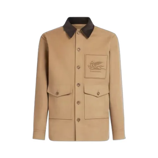 Cotton Jacket With Pegaso