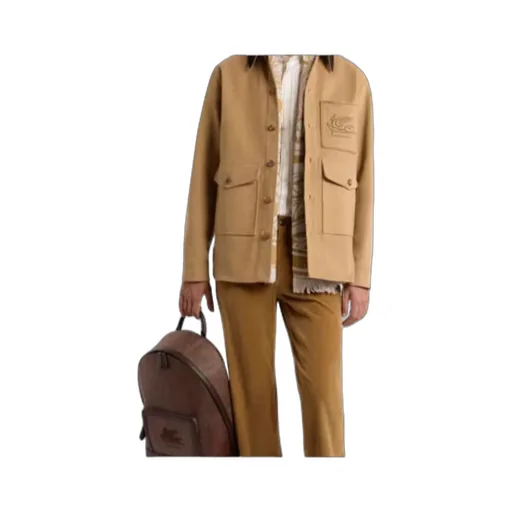 Cotton Jacket With Pegaso