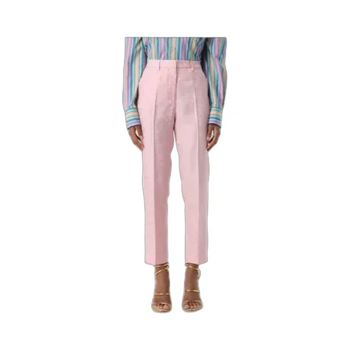 Paisley-Jacquard Tailored Trousers