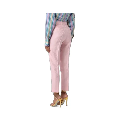 Paisley-Jacquard Tailored Trousers