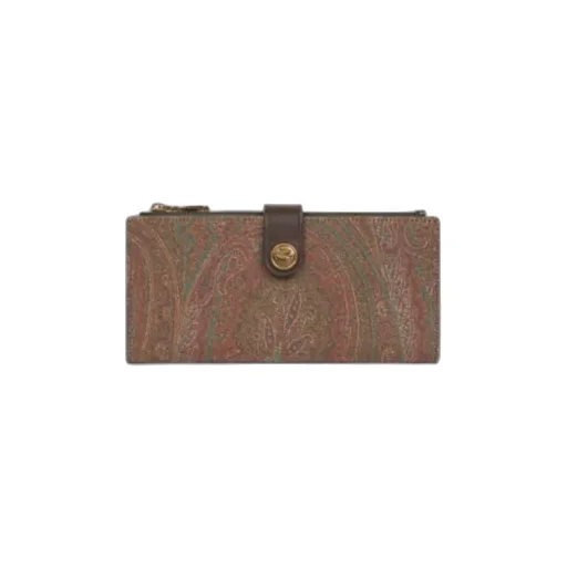 Paisley Zip-Up Wallet