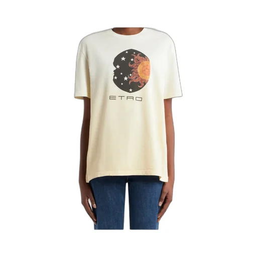Sun Moon Print T-Shirt