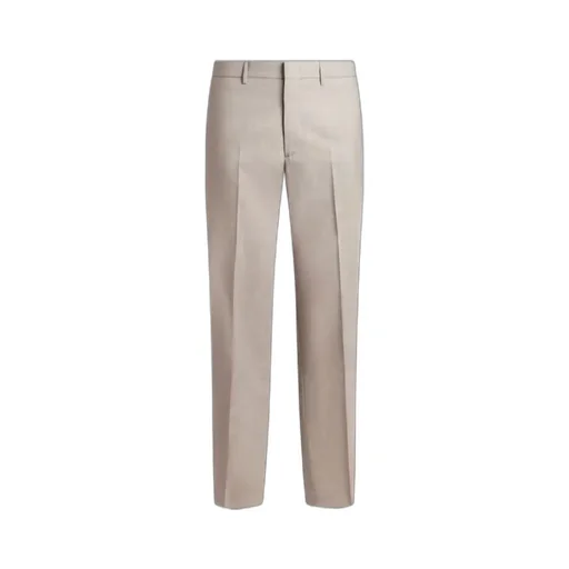 Slub Wool-Blend Trousers