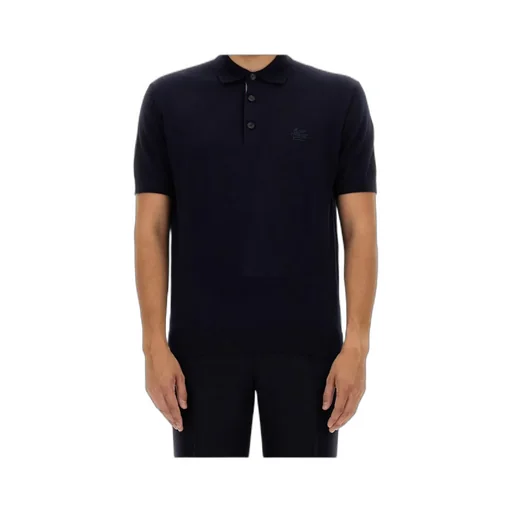 Pegasus Embroidered Short-Sleeved Polo Shirt