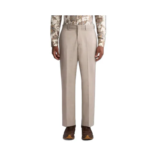 Slub Wool-Blend Trousers