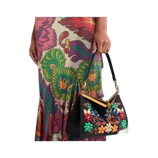 Medium Vela Bag With Flowers