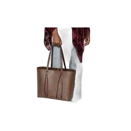Paisley-Pattern Shoulder Bag