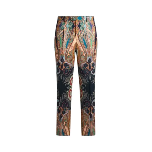Paisley Wool Trousers