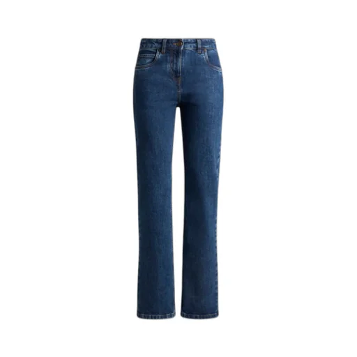 Jeans With Embroidered Rear Logo