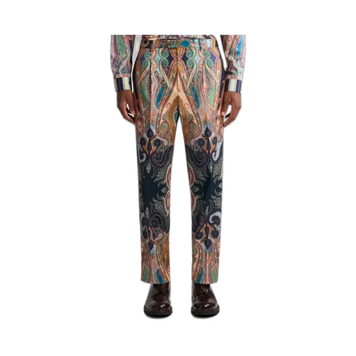 Paisley Wool Trousers
