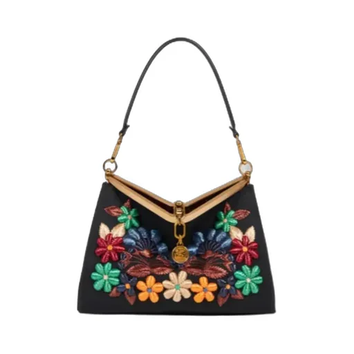 Medium Vela Bag With Flowers