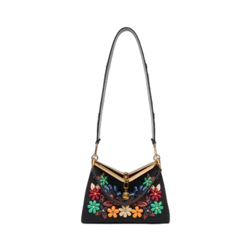 Medium Vela Bag With Flowers