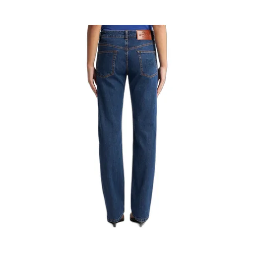 Jeans With Embroidered Rear Logo
