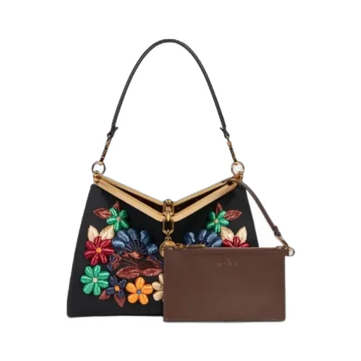 Medium Vela Bag With Flowers