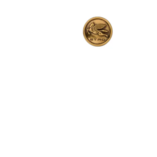 Leather Card Holder With Pegaso Button