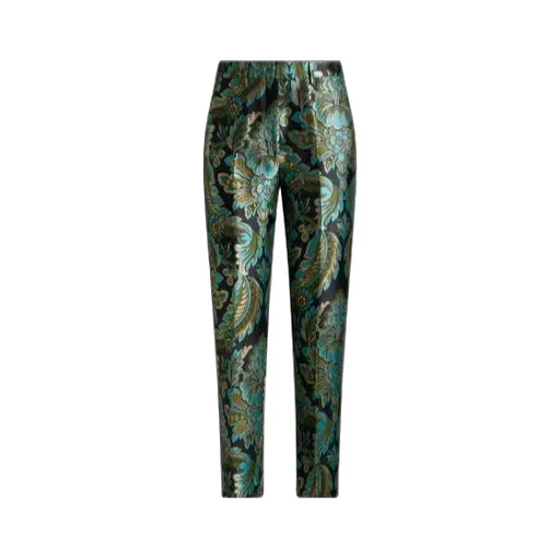 Floral-Bee Jacquard Trousers
