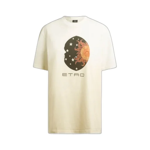 Sun Moon Print T-Shirt