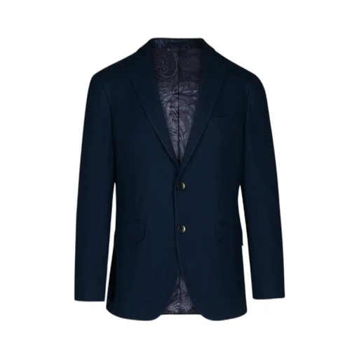 Patterned Single-Breasted Blazer