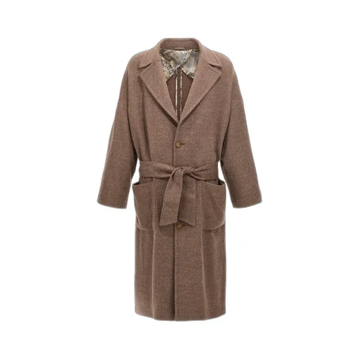 Single-Breasted Wool Coat