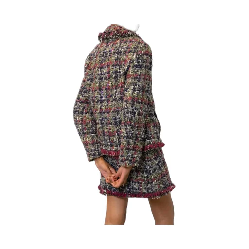Dyed Tweed Skirt
