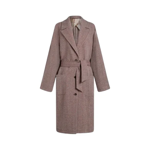 Belted Drop Shoulder Coat