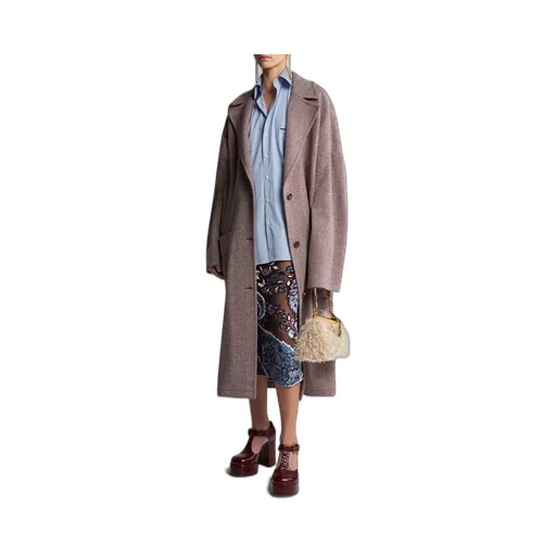Belted Drop Shoulder Coat