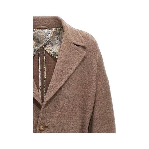Single-Breasted Wool Coat