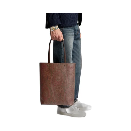 Paisley Tote Bag With Clutch